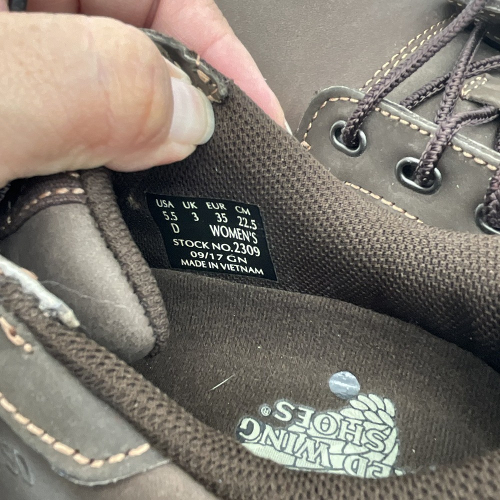 RED WING Comfort Pro Oxford Work Shoes 2309 Brown Steel Toe Women Size 5.5D - Picture 9 of 9